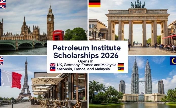 Petroleum Institute Scholarships 2026 opens in UK, Germany, France, and Malaysia